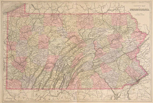 County Map of Pennsylvania