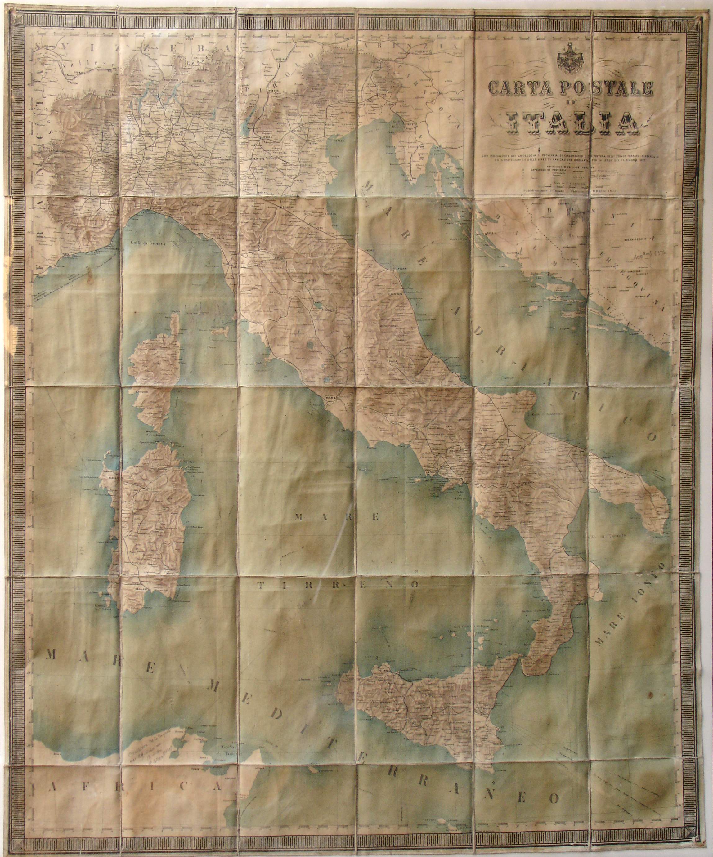 (Italy) Carta Postale D' Italia