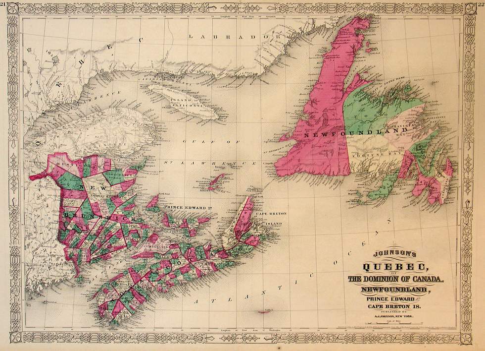 Johnson's Quebec of The Dominion...Newfoundland