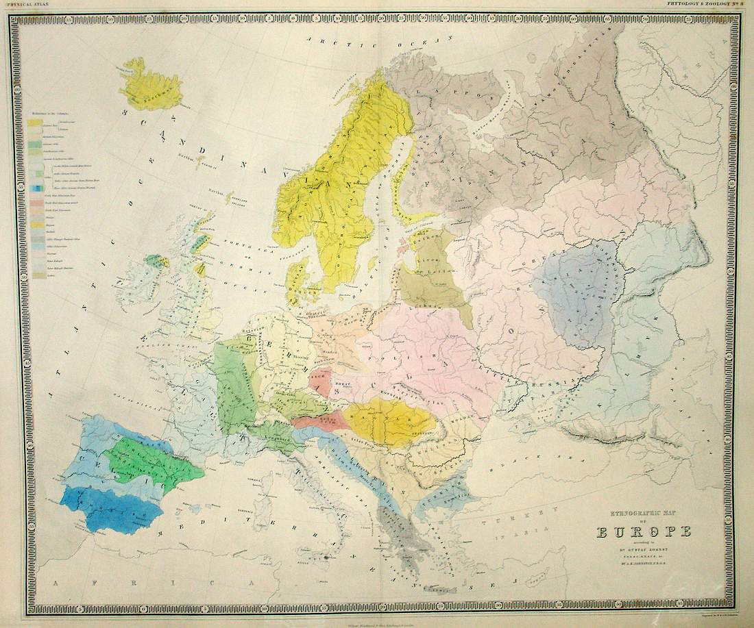 Ethnographic Map of Europe