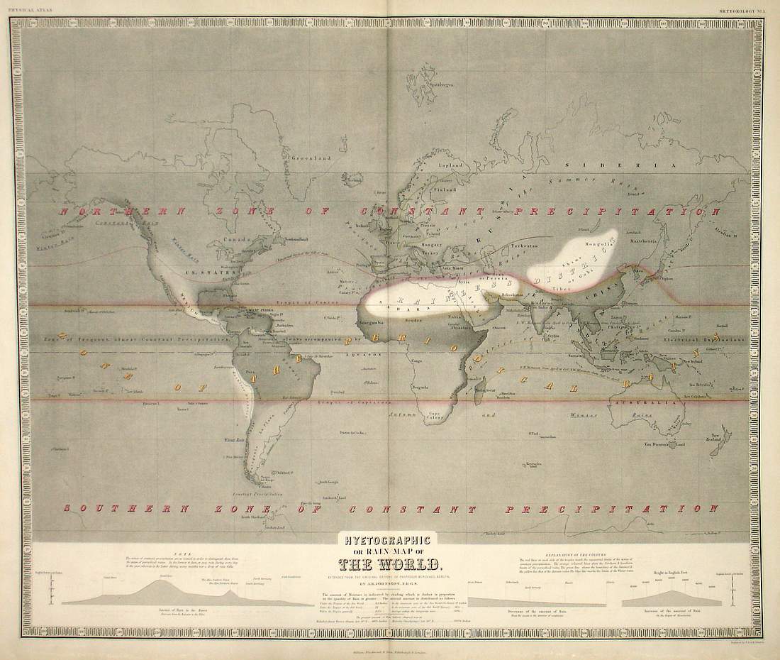 Hyetographic Rain Map World