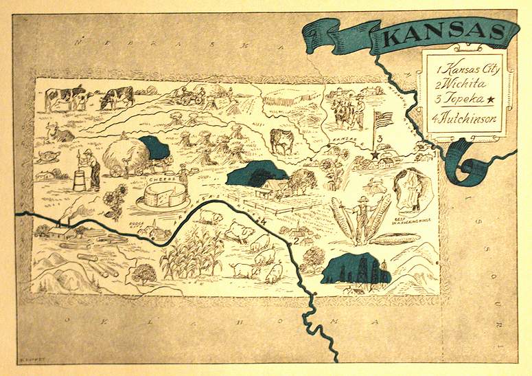 Kansas – The Old Map Gallery