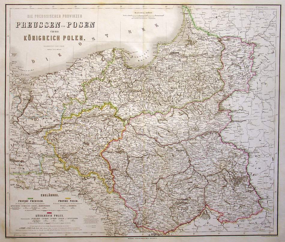Die Preussischen Provinzen Preussen Und Posen Und Das...(Poland)