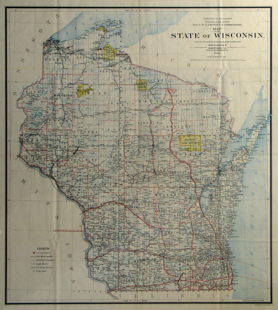 (WI) State Of Wisconsin. – The Old Map Gallery