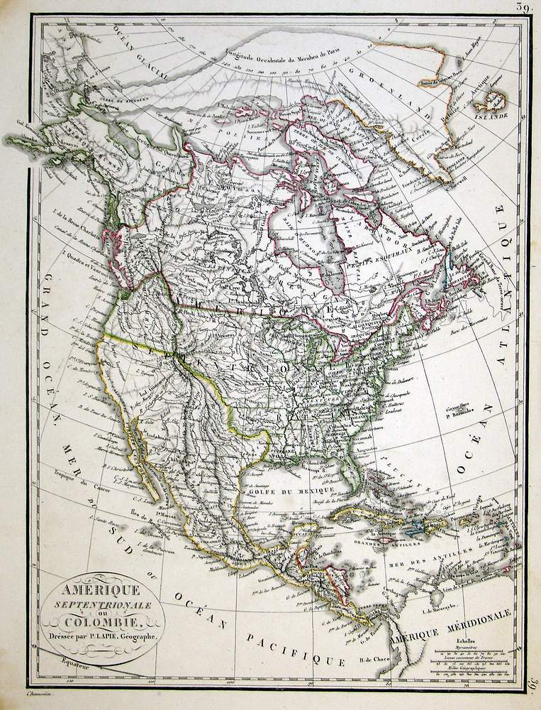 (North America) Amerique Septentrionale ou Colombie,