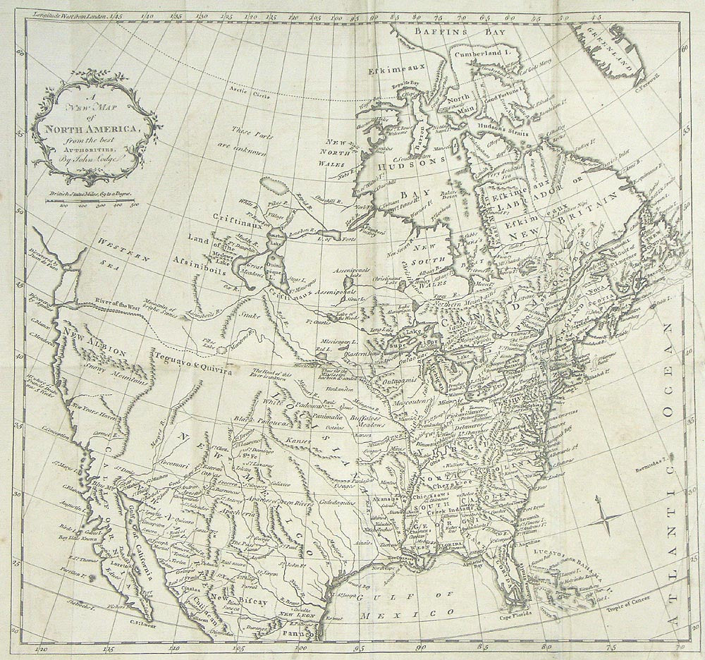 (North America) A New Map of North America...