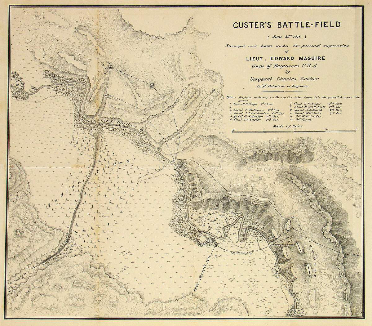 (Montana – Custer's Battlefield) Custer's Battle-Field (June 25t – The ...