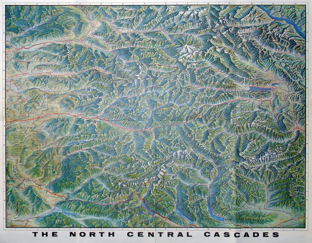 (WA.) The North Central Cascades – The Old Map Gallery