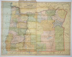 (OR.)  Up-to-date Map of Oregon