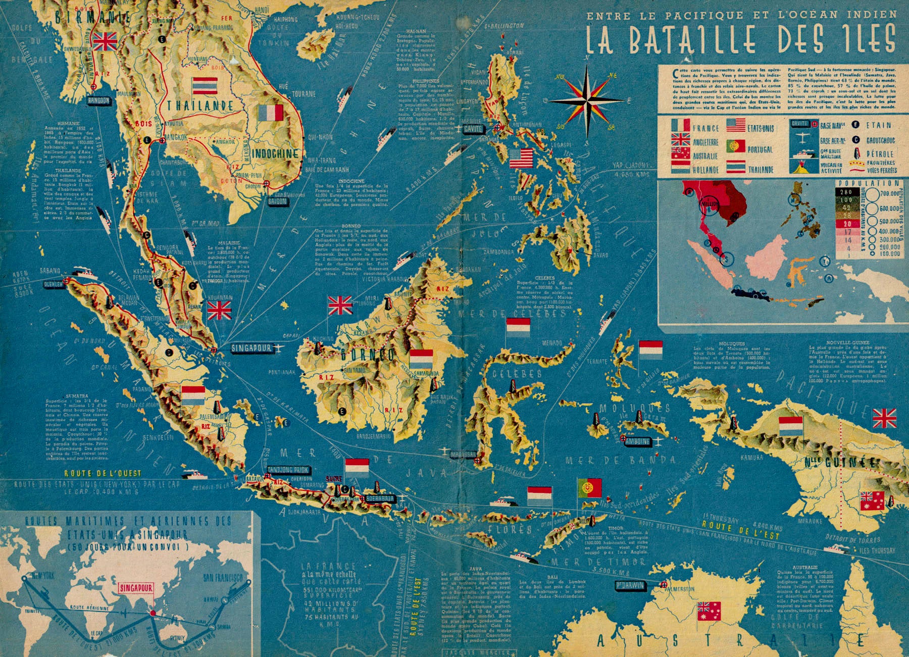 (East Indies -Asia) La Bataille...