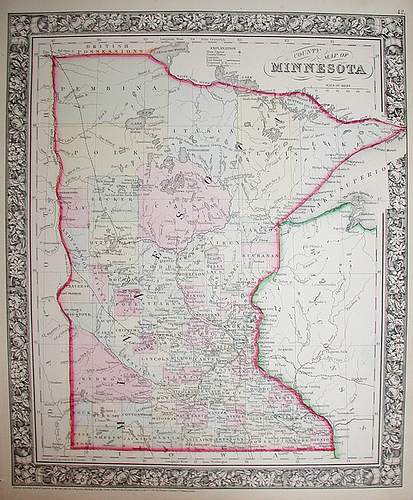 County Map of Minnesota