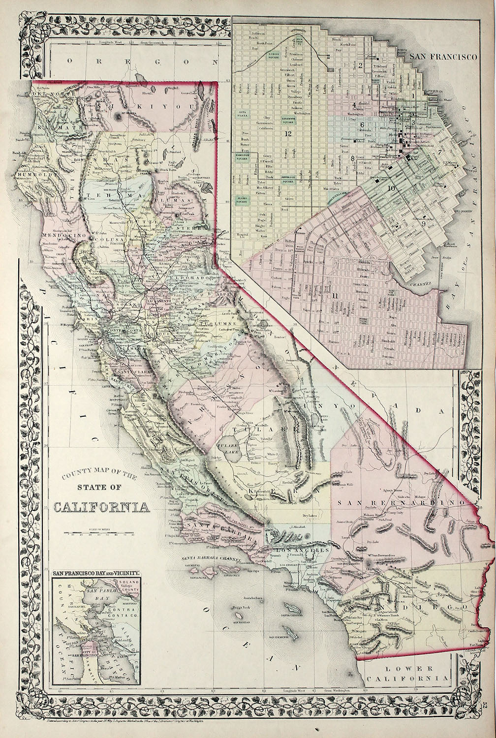 (CA.)  County Map of...