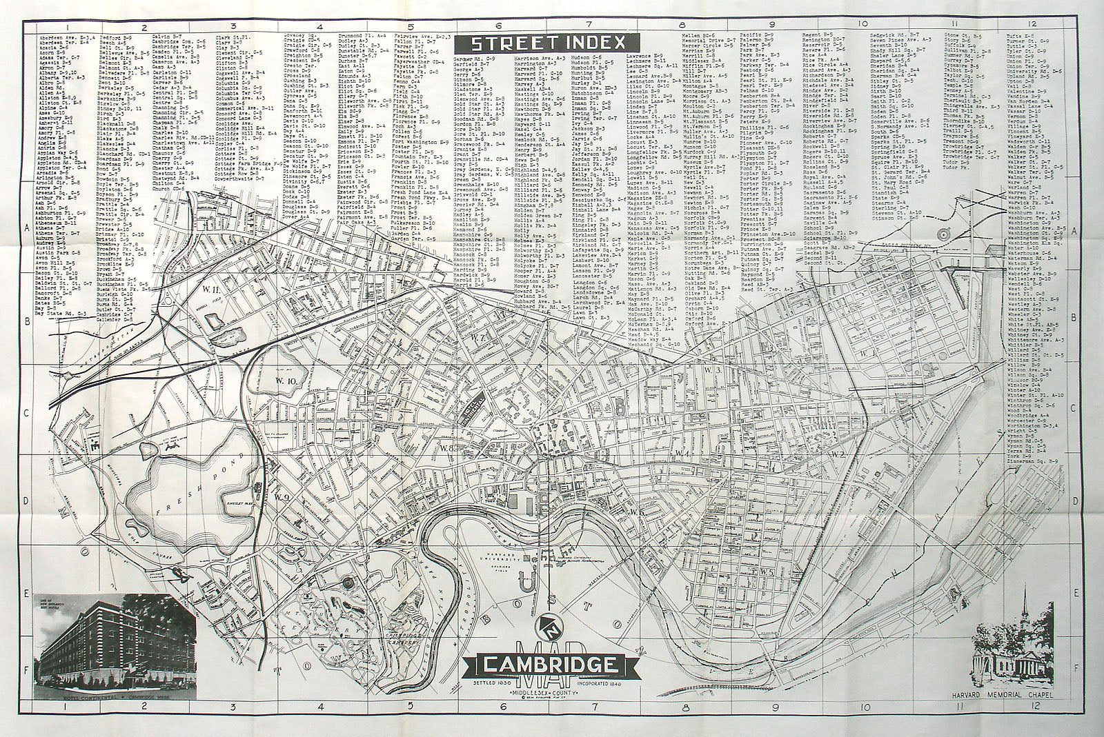 (MA.-Cambridge) Cambridge Map