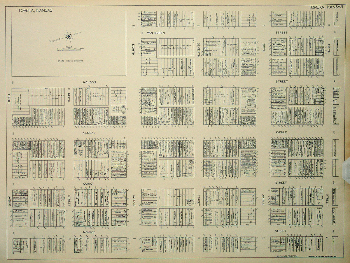 KANSAS, TOPEKA – The Old Map Gallery