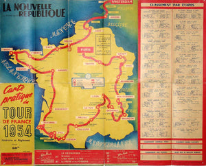 Carte Pratique du Tour De France...