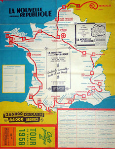 Carte Pratique du Tour De France...