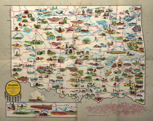 (OK.) A Pictorial Map of Oklahoma