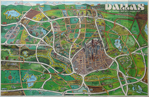 (TX - Dallas) Dallas An Unusual Map...