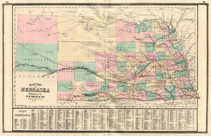 (NE.) Map of Nebraska