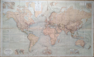 (World) Chart of the World, (World) Chart of the World, Berghaus - Perthes, c.1885