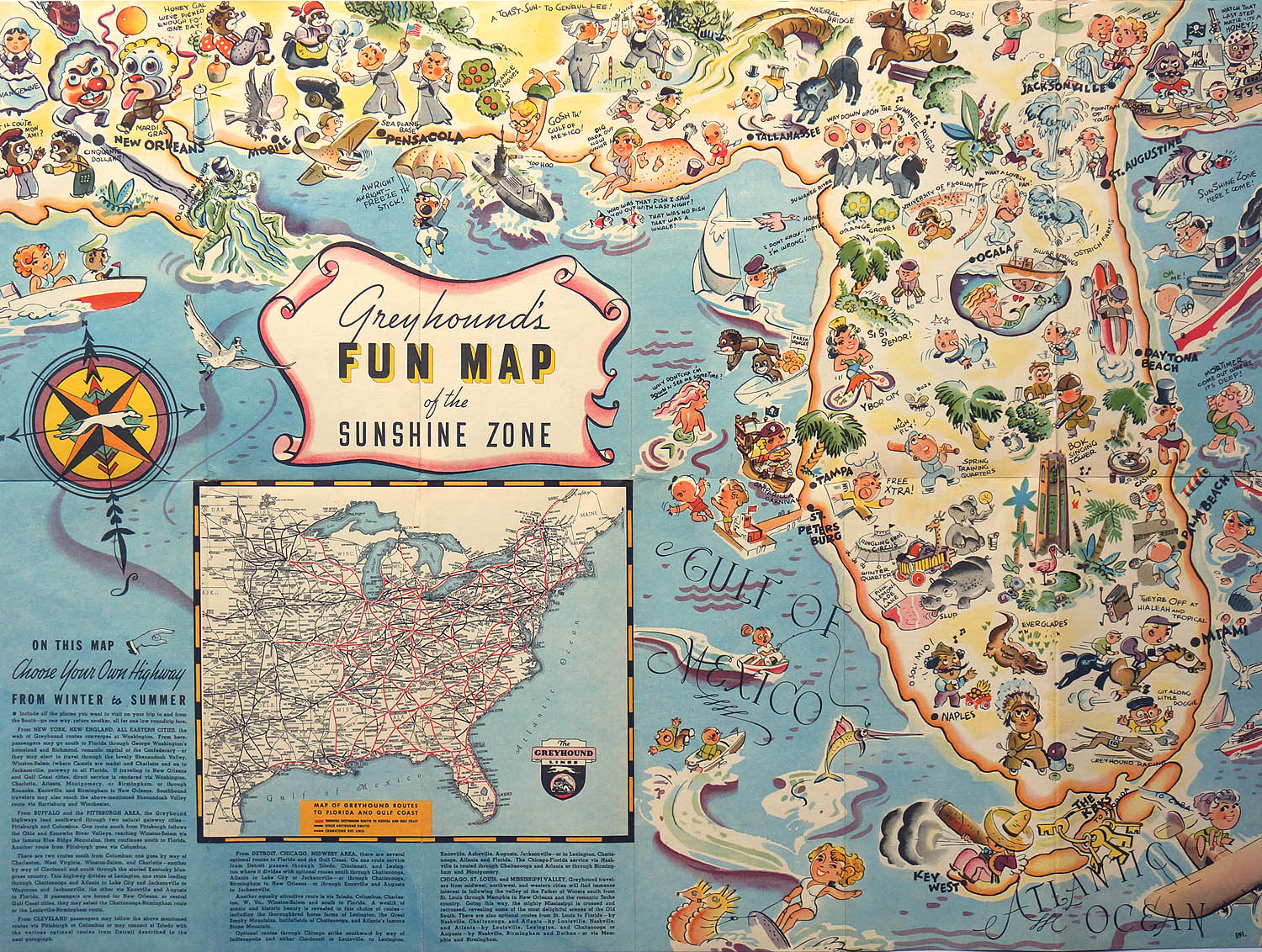 (Gulf Coast) Fun Map of the Sunshine Zone