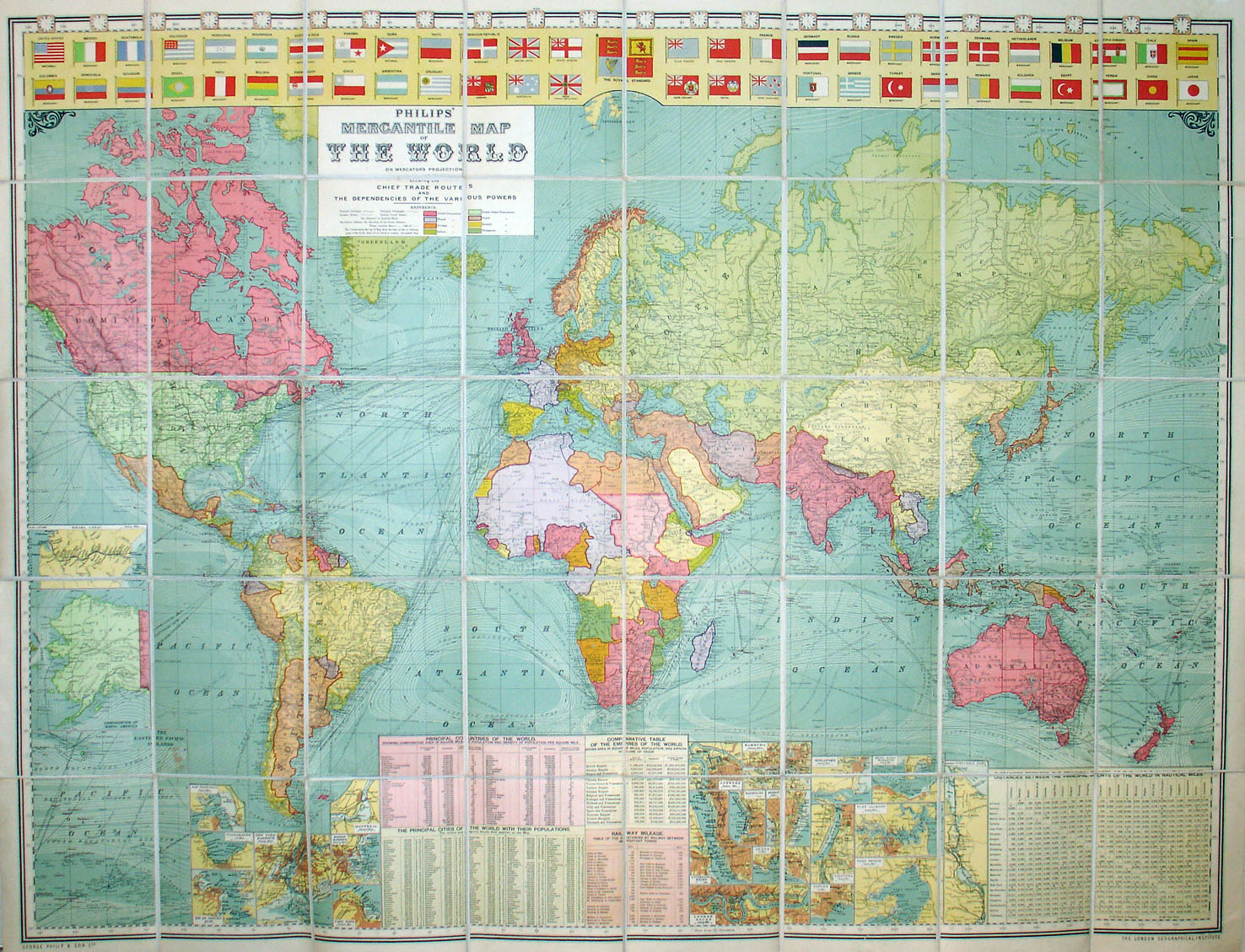(World) Mercantile Map of The World...