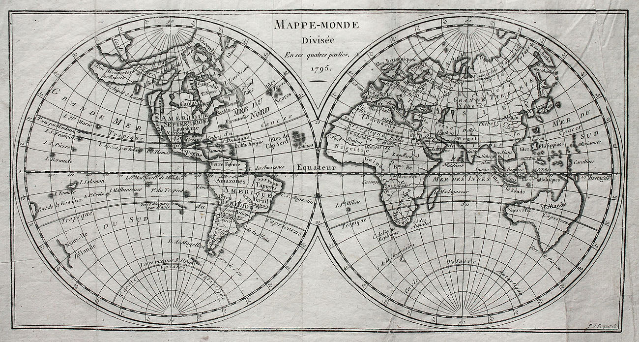 (World) Mappe -Monde Divisee