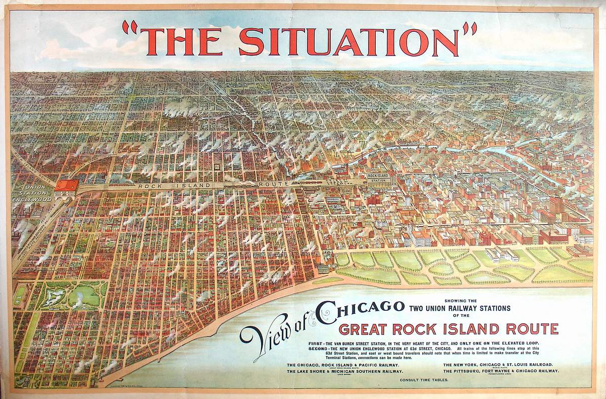 The Situation. View of Chicago showing