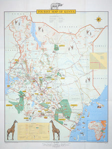 (Kenya) Tourist Map Of Kenya