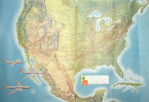 (US - Aviation) American Airlines System Map