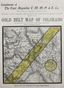 (CO.) Gold Belt Map of Colorado