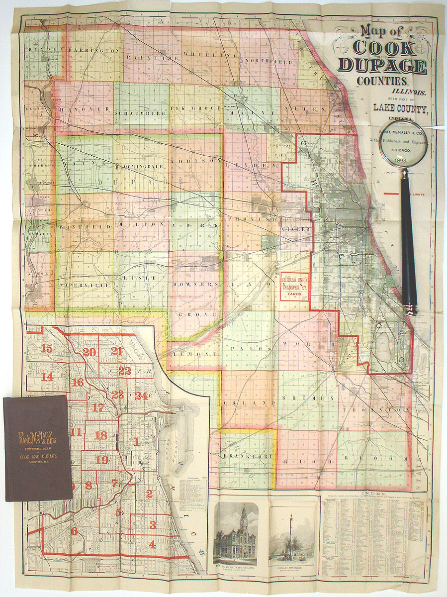 (Illinois-Chicago) Map of Cook...
