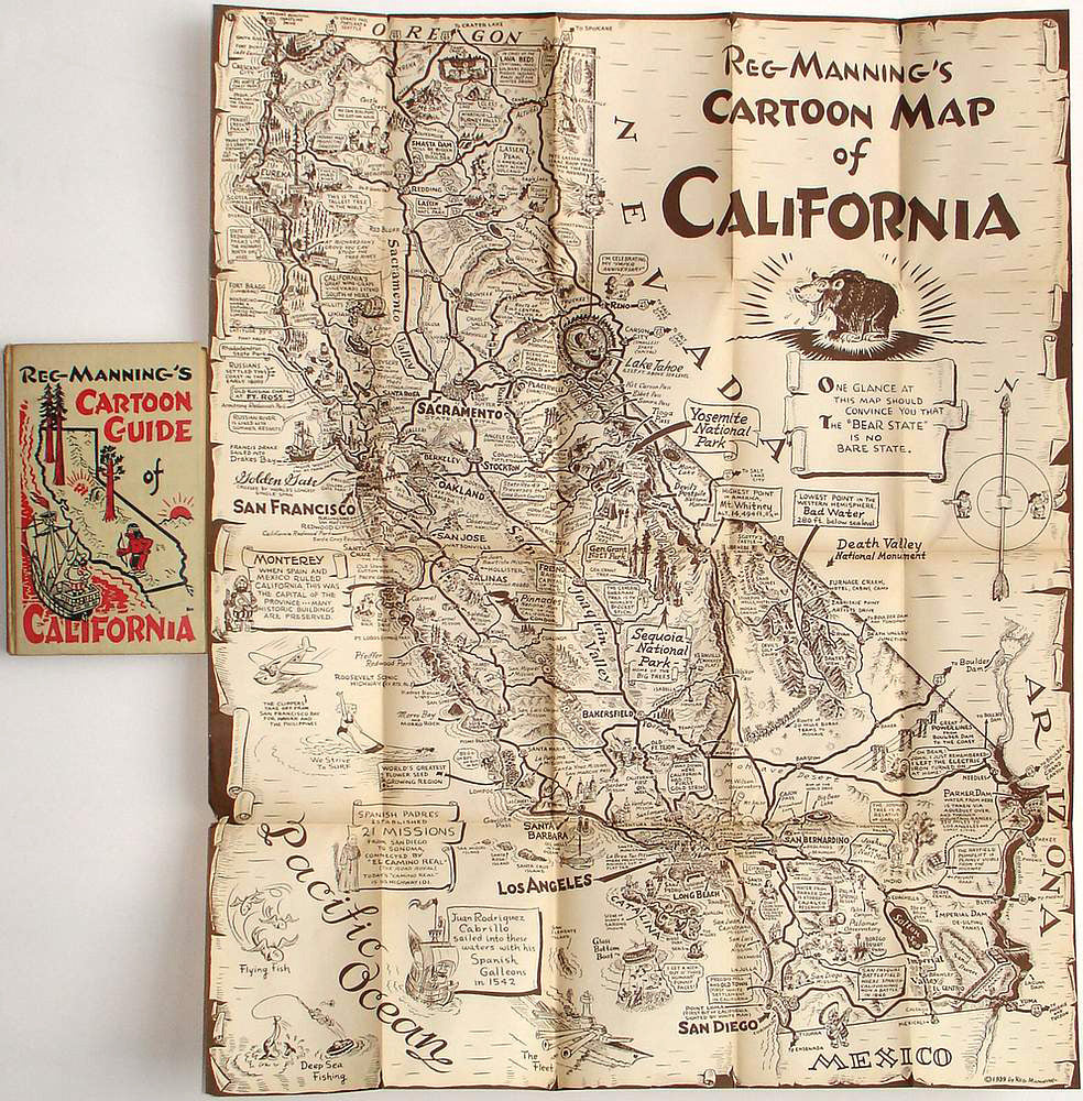 Cartoon Map of California