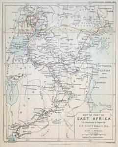 (Africa) Map of Part of East Africa