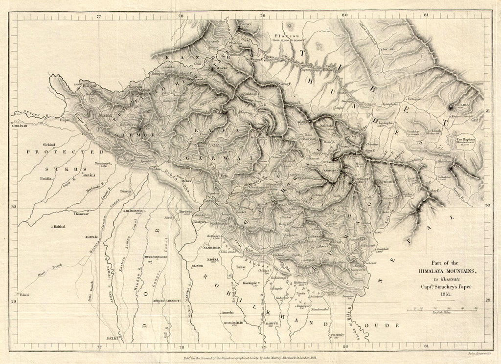 maps of Tibet himalayas northern India Nepal