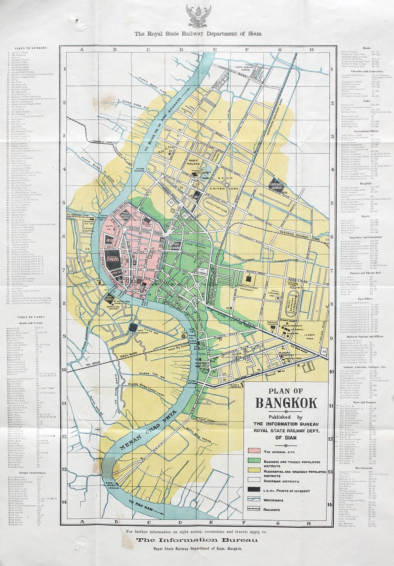 (Thailand- Bangkok) Plan of Bangkok