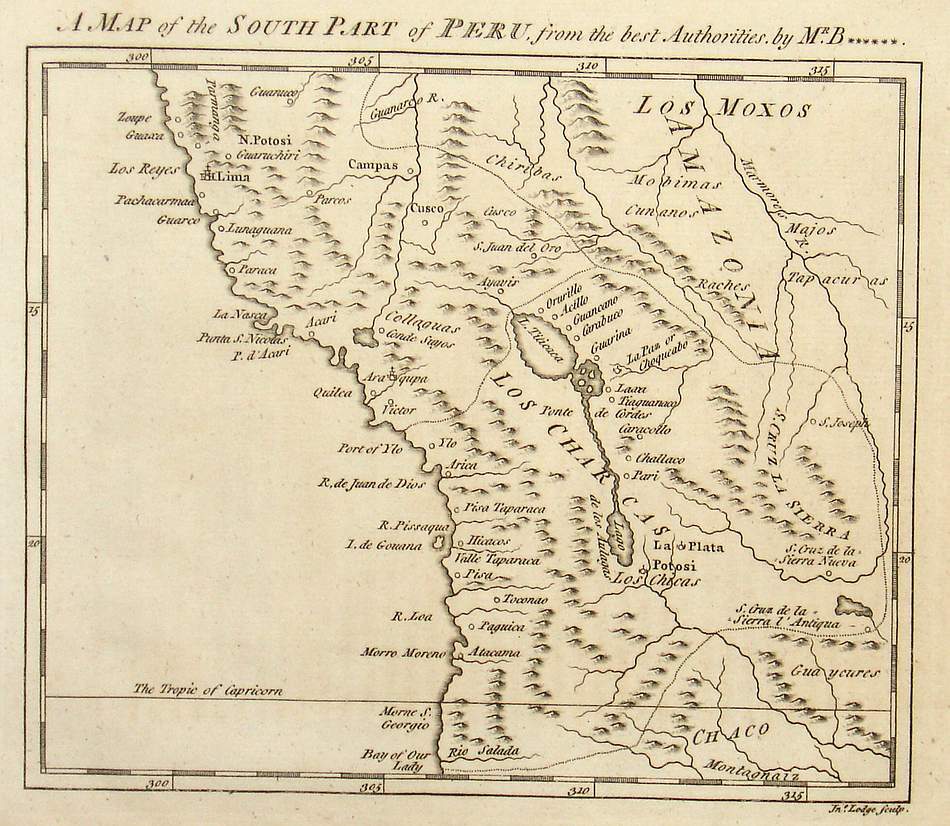 A Map of the South Part of Peru