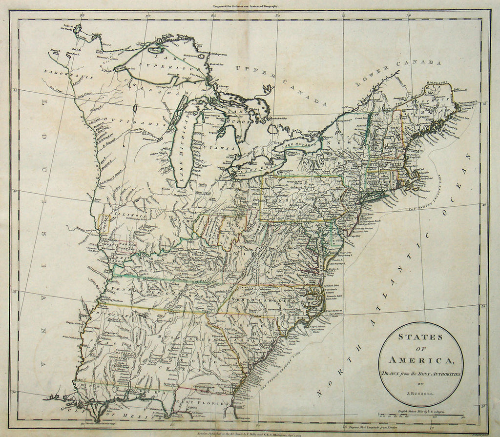 (U.S.) States Of America, – The Old Map Gallery