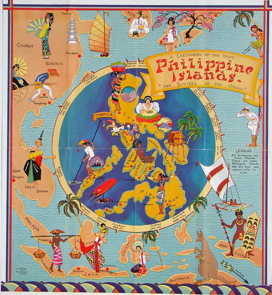 (Philippines) A Cartograph of the Major Philippine Islands. “The