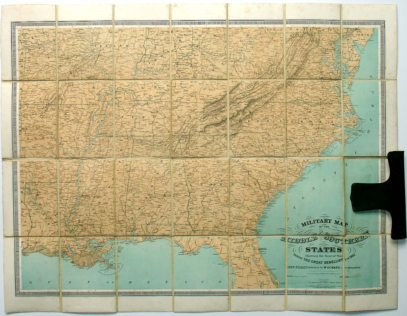 (Civil War) Military Map of the Middle and Southern...