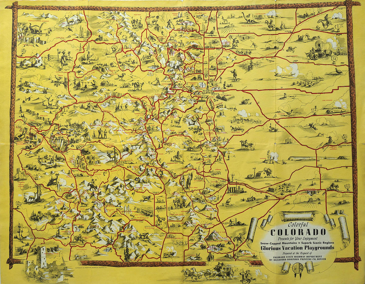 (CO) Colorful Colorado – The Old Map Gallery