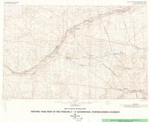 (CO.- northeast) Historic Trail Maps Of Sterling...