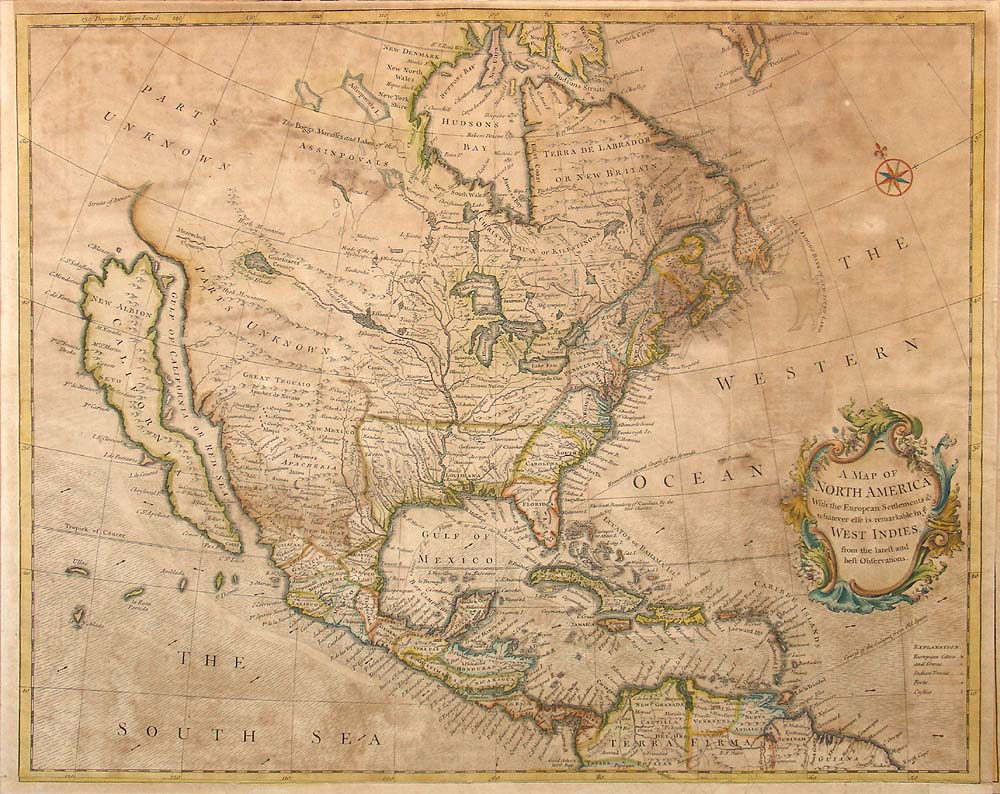 (North America) A Map of North America...