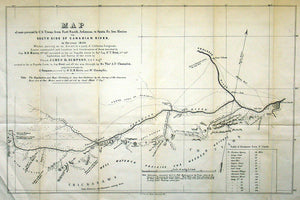 (Oklahoma – Arkansas) Map of route pursued by U.S. Troops, from