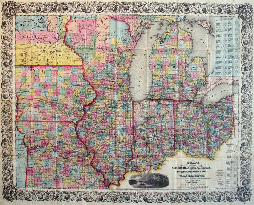 Guide through Ohio, Michigan, Indiana, Illinois, Missouri, Wisco