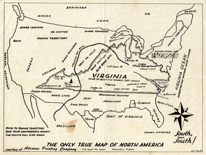 (VA.) The Only True Map...