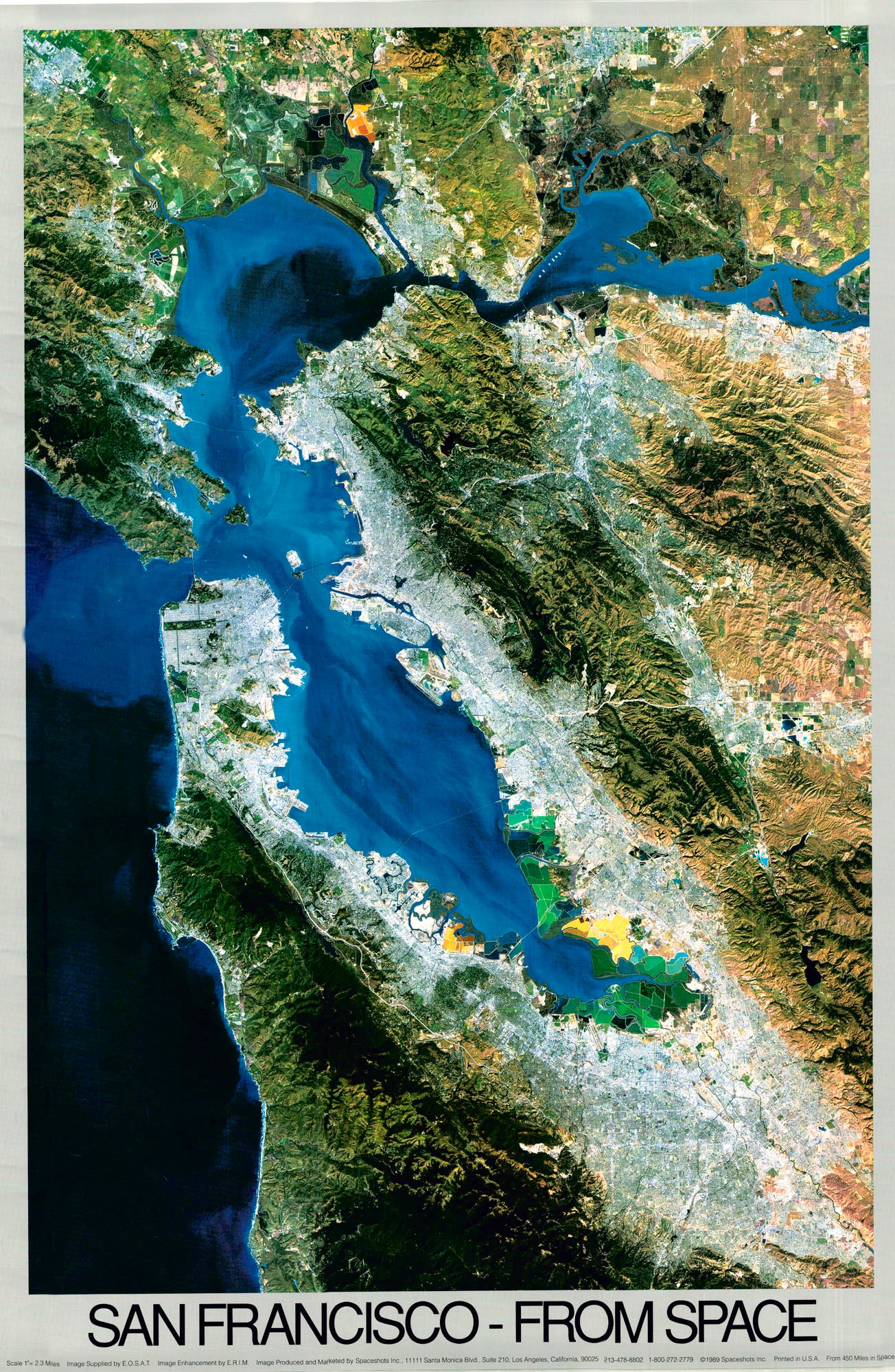 (CA.-San Francisco) San Francisco From Space