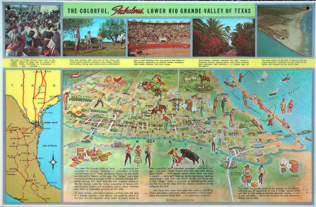 (TX. - Rio Grande Valley) The Colorful... – The Old Map Gallery