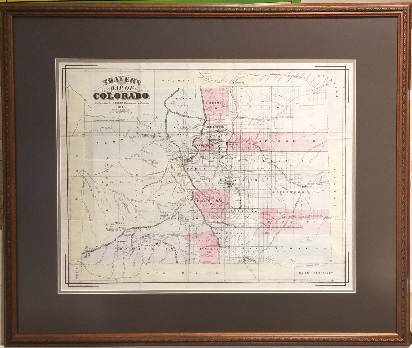 (CO) Thayer's Map of Colorado