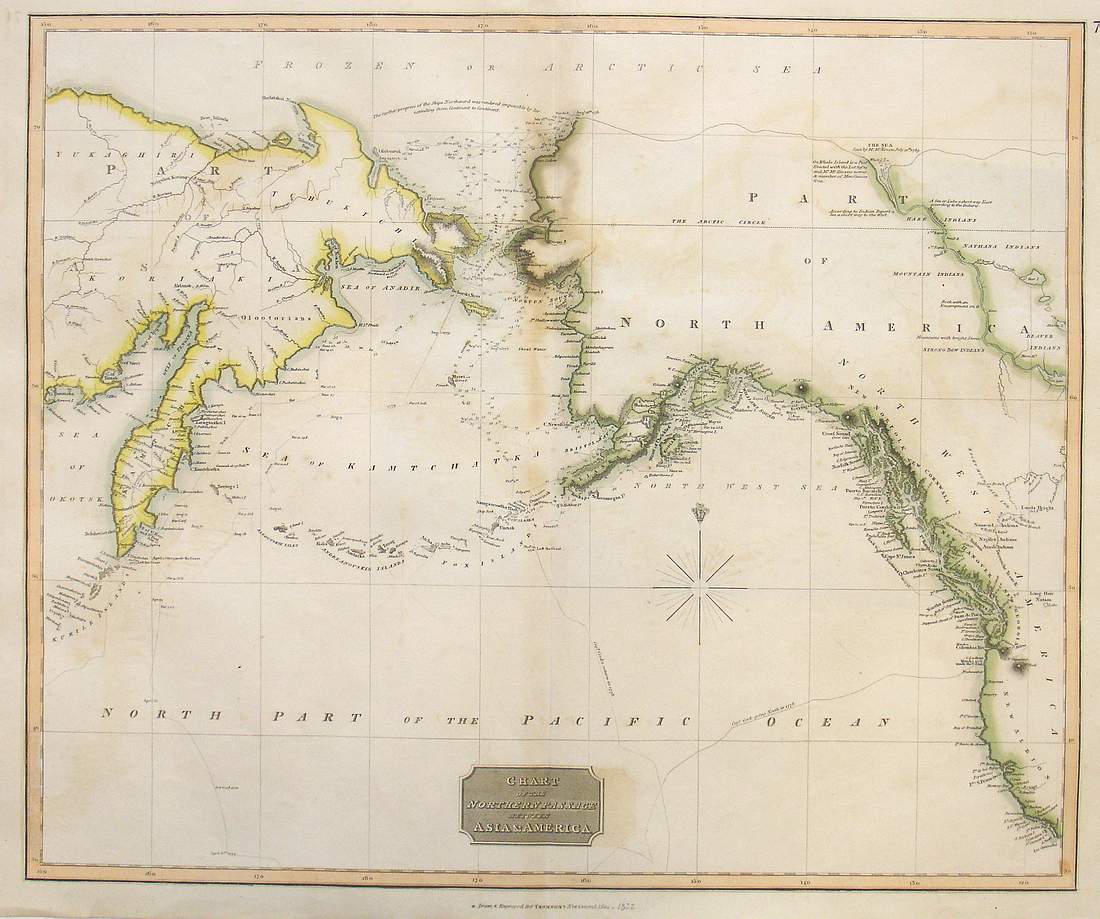 (Alaska) Chart of the Northern Passage Between Asia & America